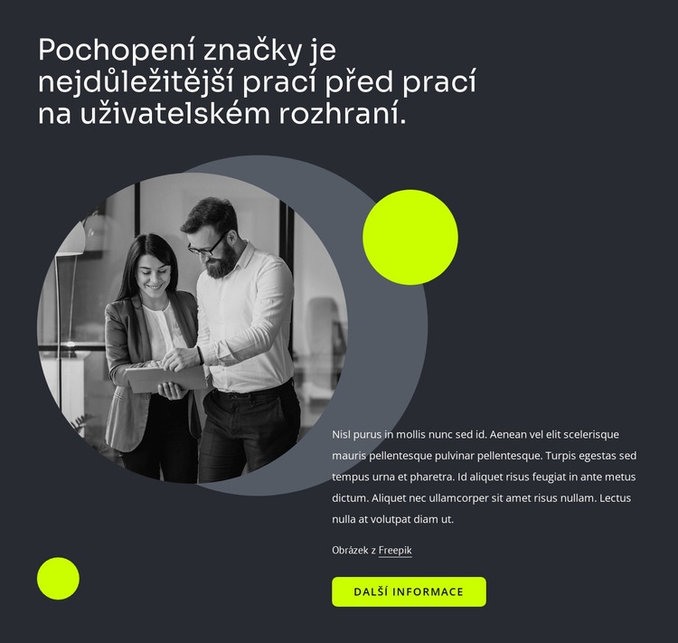 Návrh uživatelského rozhraní Téma WordPress