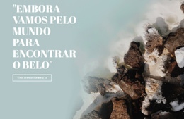Design De Site Incrível Para Planejando Uma Caminhada Na Montanha
