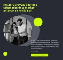 Kullanıcı Arayüzü Tasarımı - Özelleştirilebilir Profesyonel Açılış Sayfası