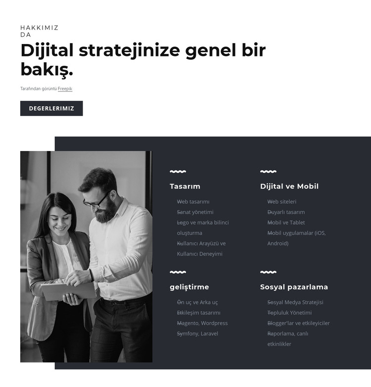 Yenilikçi stratejiler geliştirin HTML Şablonu