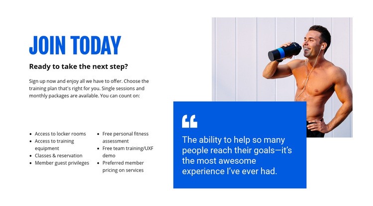 Personal training service Webflow Template Alternative