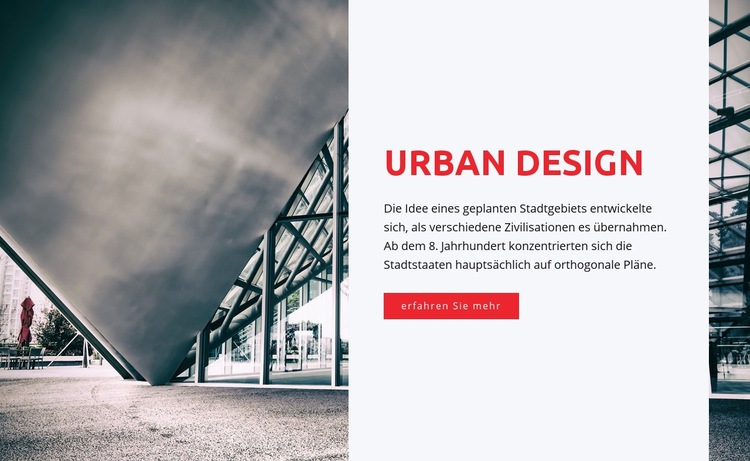 Urban design HTML5-Vorlage