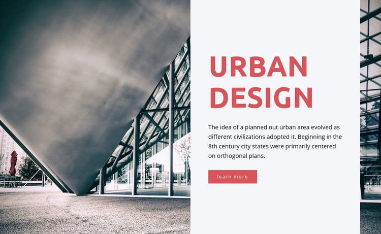 Urban design Elementor Template Alternative