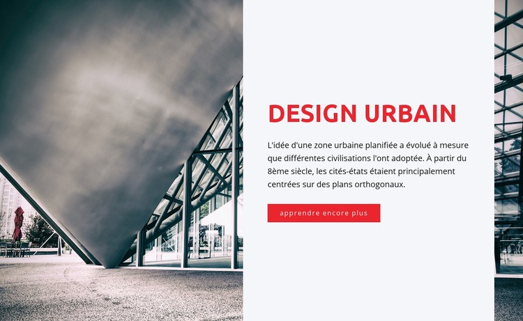 Design urbain Créateur de site Web HTML
