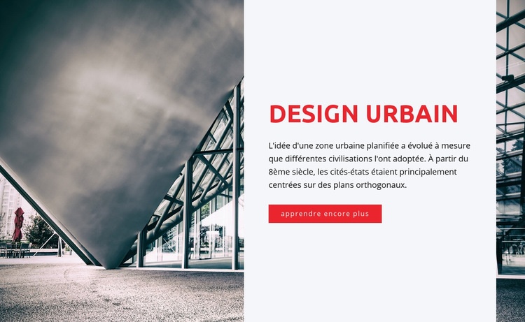 Design urbain Modèle CSS