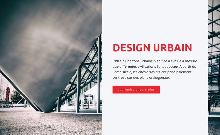 Design urbain Modèle