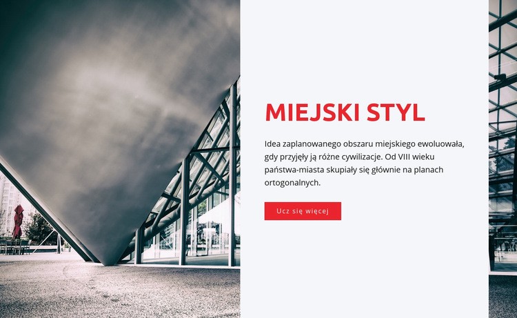 Miejski styl Szablon CSS