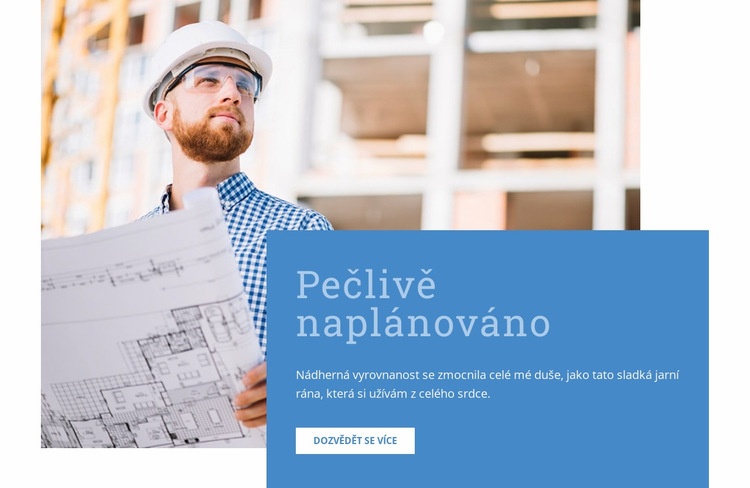 Pečlivě naplánovaná budova Téma WordPress