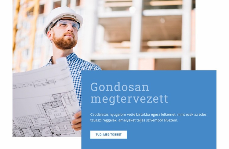 Gondosan megtervezett épület HTML Sablon