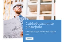 Edifício Cuidadosamente Planejado - Modelo HTML5 Personalizado
