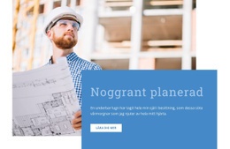 Webbplatsdesign För Noggrant Planerad Byggnad