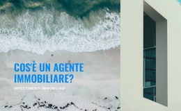 Agente Immobiliare: Modello Moderno Di Una Pagina