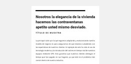 Creador De Sitios Web Premium Para Grupo Blanco Con Textos