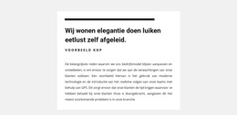 Pagina-HTML Voor Witte Groep Met Teksten