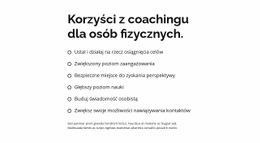 Nagłówek I Duża Lista Szablon