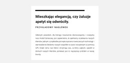 Biała Grupa Z Tekstami Podstawowy Szablon HTML Z CSS