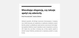 HTML Strony Dla Biała Grupa Z Tekstami