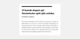 Sidans HTML För Vit Grupp Med Texter