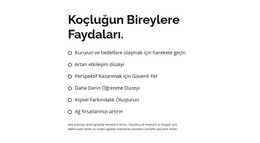 Başlık Ve Büyük Liste - Premium Öğeler Şablonu