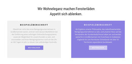 Zwei Mehrfarbige Spalten - HTML-Websitevorlage