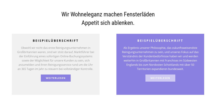 Zwei mehrfarbige Spalten HTML-Vorlage