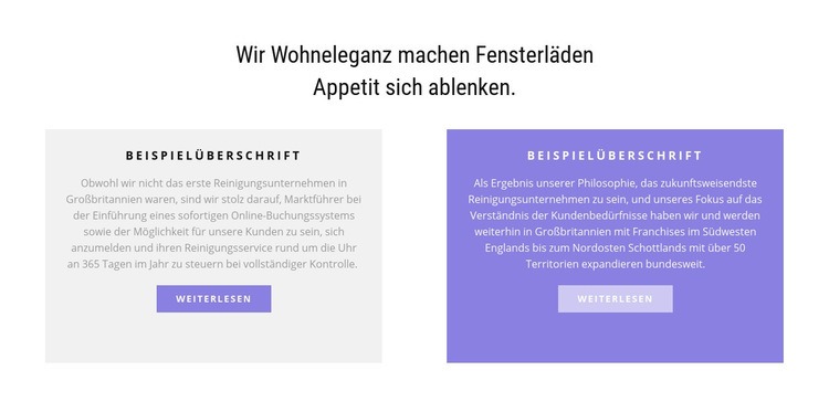 Zwei mehrfarbige Spalten Website design