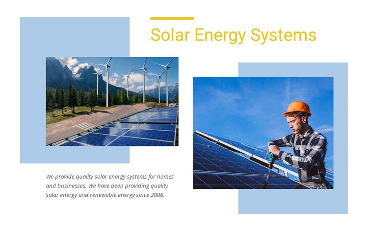 Quality solar energy Elementor Template Alternative