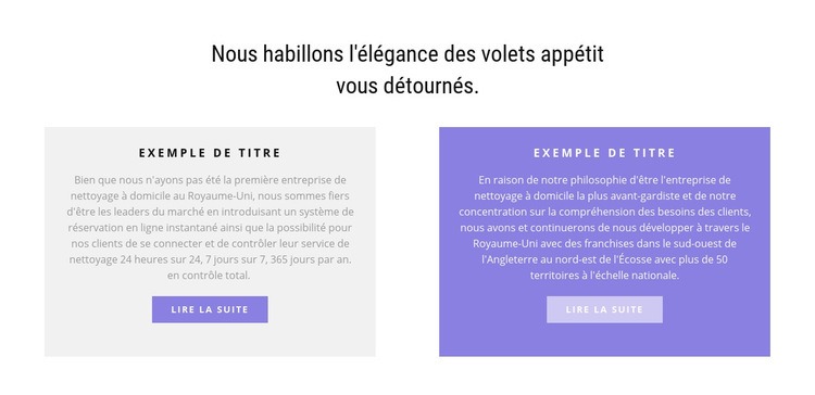 Deux colonnes multicolores Créateur de site Web HTML