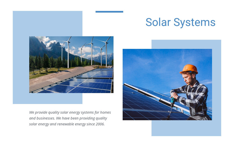 Quality solar energy HTML Template