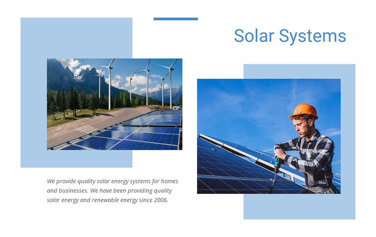 Quality solar energy Html Website Builder