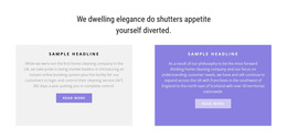 Two Multi-Colored Columns - HTML5 Landing Page