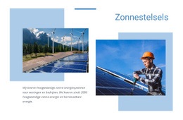 HTML-Site Voor Kwaliteit Zonne-Energie