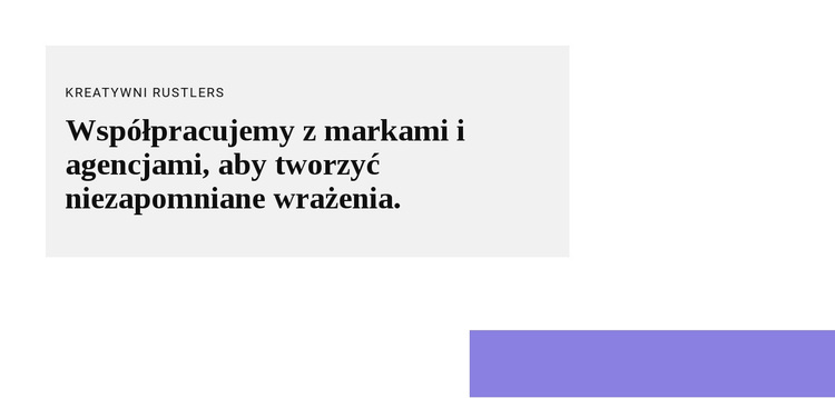 Grupuj z tekstem i kształtem Motyw WordPress