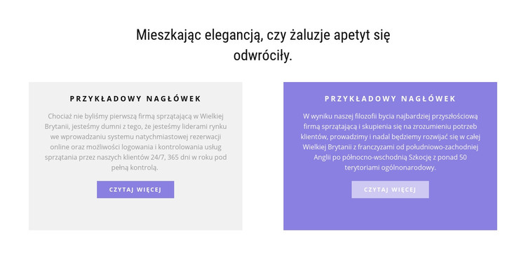 Dwie wielokolorowe kolumny Szablon HTML