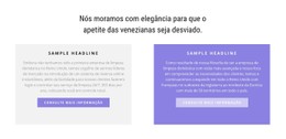 Duas Colunas Multicoloridas Modelo De Site CSS