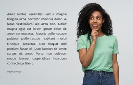 Menina E Texto Modelo De Formulário CSS