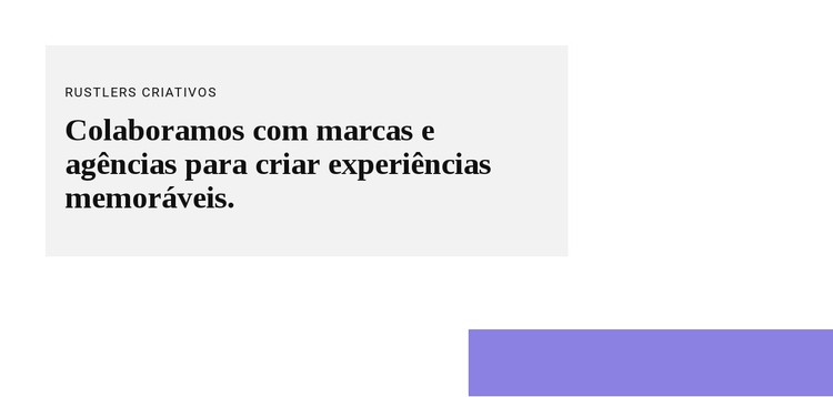 Grupo com texto e forma Template CSS