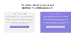 Duas Colunas Multicoloridas - Modelo De Site HTML