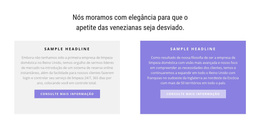 Duas Colunas Multicoloridas - Tema WordPress Responsivo