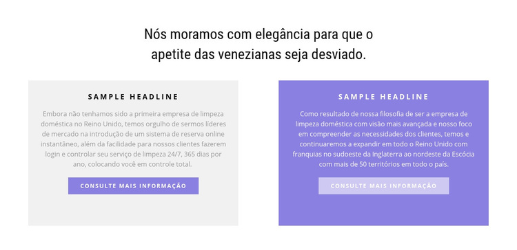 Duas colunas multicoloridas Tema WordPress