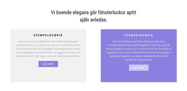 Två flerfärgade kolumner CSS -mall