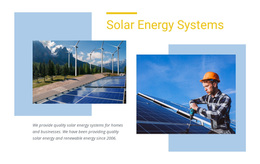 Quality Solar Energy - Free Download Web Page Design