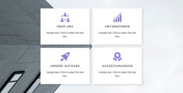 Vier Hauptrichtungen – Professionelle HTML5-Vorlage