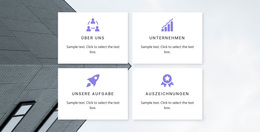 Vier Hauptrichtungen – Benutzerfreundliches WordPress-Theme