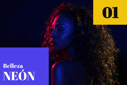 Neón De Belleza Y Moda