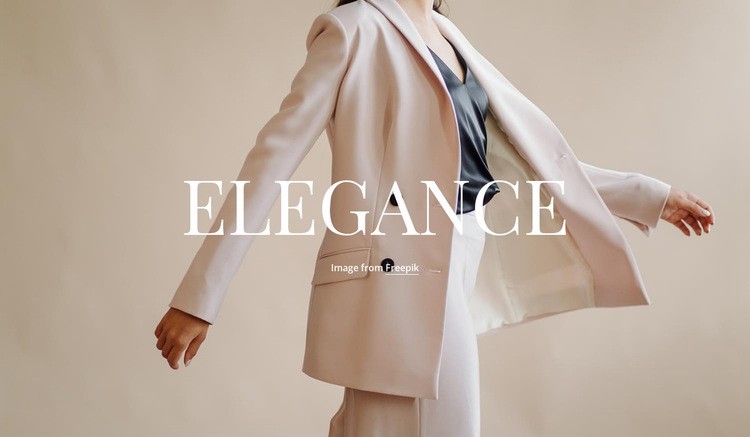 Elegance in everything Homepage Design