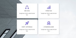 Gratis Nedladdning För Fyra Huvudriktningar HTML-Mall