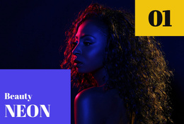 Beauty And Fashion Neon - Ecommerce Landing Page