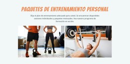 Paquetes De Entrenamiento Personal Plantillas Html5 Responsivas Gratuitas