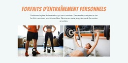 Créateur De Site Web Pour Forfaits D'Entraînement Personnels